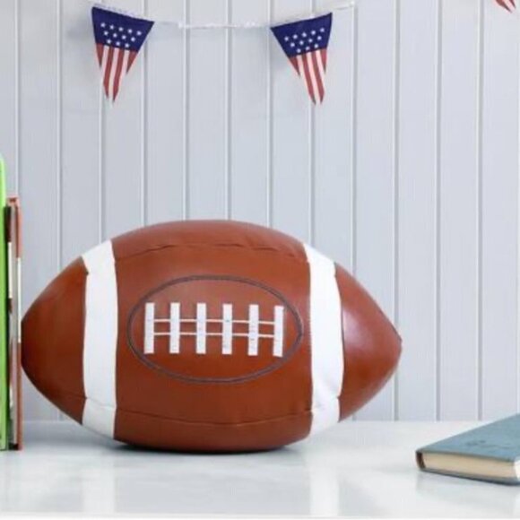 The Draft Stop Football Multi Purpose Decorative Doorstopper Gift Faux Leather - Picture 4 of 13